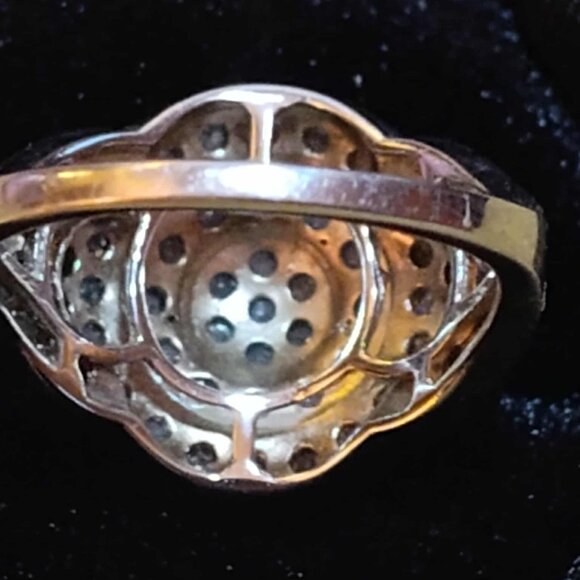 1.00ctw Round White DIAMOND Rhodium over STERLING SILVER RING - Size :7 - Picture 12 of 16